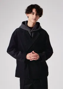 Вельветовый двубортный жакет