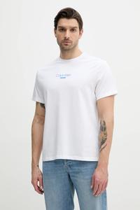 Хлопковая футболка Calvin Klein Jeans, белый