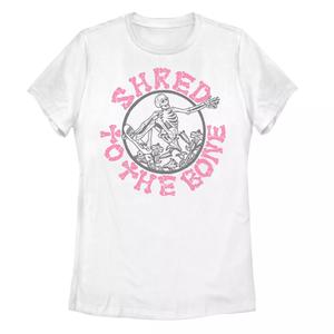 Детская футболка с рисунком скелета "Shred To The Bone"