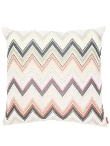 Подушка Agadir с узором зигзаг (40 см x 40 см) Missoni Home, нейтральный