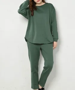 Комплект домашней одежды: верх и низ Pourvous, цвет Moss Green