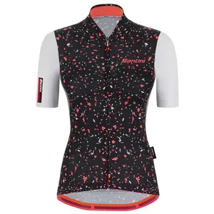 Джерси с коротким рукавом Santini Delta Pietra, черный