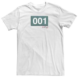 Мужская футболка с логотипом Squid Game Player 001 Licensed Character