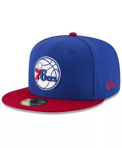 Двухцветная кепка Philadelphia 76ers Basic 59FIFTY приталенного кроя New Era, синий