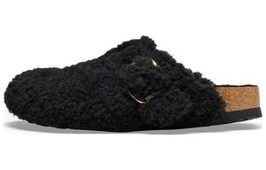 Бостонские тапочки из овчины с пряжками Birkenstock