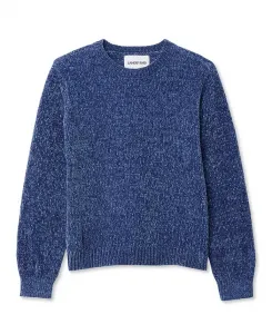 Детский свитер из шенилла Lands' End, серый