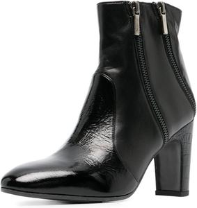 Женские модные ботильоны YDN, с круглым носком, массивным высоким каблуком, боковой молнией, для вечеринок, работы и повседневной носки, размеры 4-16 US, Black Matte