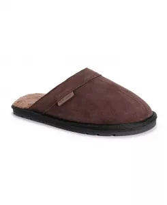 Мужские кожаные тапочки Abbott Slipper, цвет махагон, размер 11 MUK LUKS, коричневый