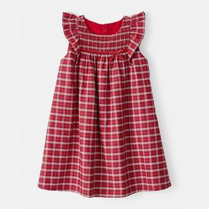 Платье для девочки Toddler в клетку из хлопка без рукавов Carter'S