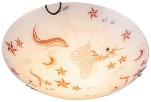 Детский потолочный светильник "Натали" LED, розово-белый Globo, розовый/белый