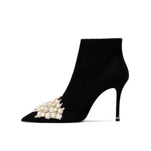 Ботильоны женские Temperament черный Hoov