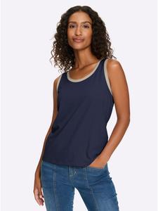 Heine Футболка темно-синего цвета с кунжутом