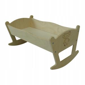 Деревянная Любилька Для Кукол С Гравировкой Новая!!! Drewniane Wyroby