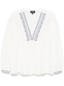 A.P.C. блузка Vera, белый