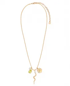 Ожерелье с подвеской в виде змеи Серпентина Ettika, peridot