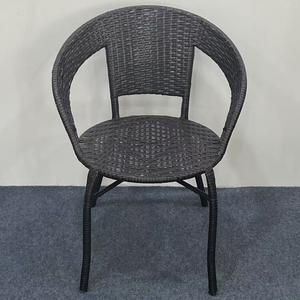 Fantasy Кресло из ротанга для одного человека, черное, усиленная двойная трубка