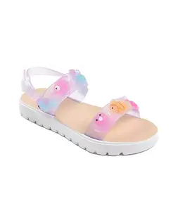 Детские босоножки с блестками, ремешками и подвесками для девочек Bebe, фиолетовый