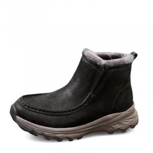 Devanro Теплые, увеличивающие рост, износостойкие, нескользящие, короткие зимние ботинки для женщин, черные