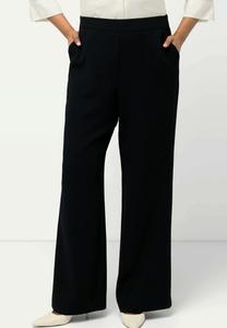 Брюки Ulla Popken WEITES GERADES ELASTIKBUND, Dark Marine/Dark Blue