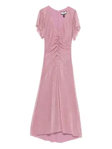 Платье миди со сборками NISSA, розовый