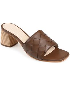 Женские плетеные сандалии Kellee Journee Signature, коричневый