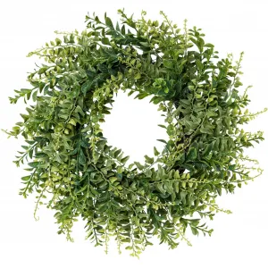 Андас искусственный венок «Вамста», венок из папоротника Andas, зеленый