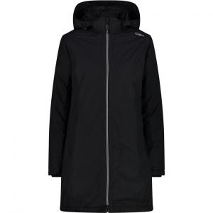 Женское пальто с капюшоном на молнии CMP, черный