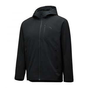 Anta Женская базовая черная ветровка с водоотталкивающими и водонепроницаемыми свойствами