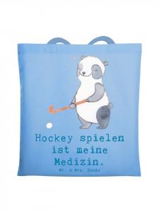 Mr. & Mrs. Panda Хоккейная сумка Panda с надписью, небесно-голубого цвета