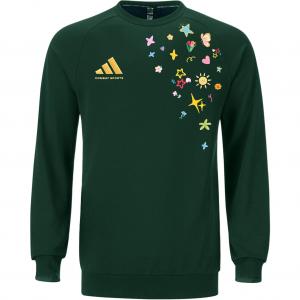Повседневный свитшот Unisex Adidas, зеленый