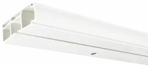 Карниз Liedeco, 1 направляющая, фиксированный размер 120 см, белый