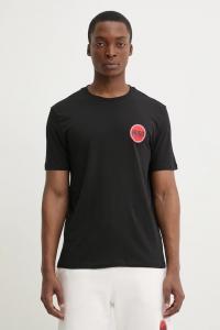 Хлопковая футболка Hugo, черный