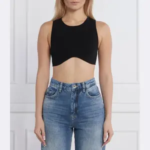 Облегающий топ Patrizia Pepe, черный