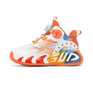 Баскетбольные кроссовки детские, с защитой от ударов, износостойкие, дышащие, легкие, с амортизаторами ADOONGA, оранжевый
