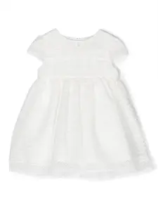 Платье с короткими рукавами и вставками Patachou, белый