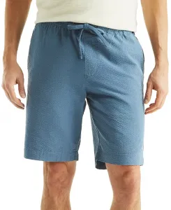 Мужские шорты Seersucker Drawstring длиной 9,5 дюйма на шнурке Nautica, синий