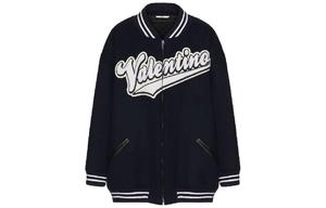 Valentino Застёгивающаяся на молнию удлинённая куртка-бомбер, Black