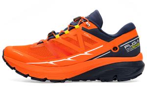 Мужские туристические ботинки для альпинизма и походов низкие Fire Orange/Cobalt Moon Blue KAILAS FUGA