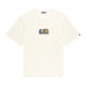 Футболка с монограммой BAPE Album, цвет Ivory