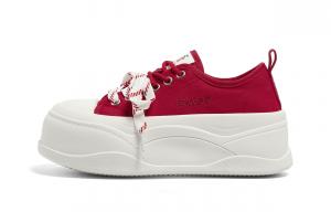 FOREVER 21 Низкие женские кроссовки красного цвета