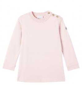 Украшенное хлопковое платье Moncler Enfant, Peach Pink