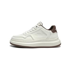 FAIRWHALE Низкие скейтерские кроссовки мужские бежево-коричневые, цвет Beige Brown