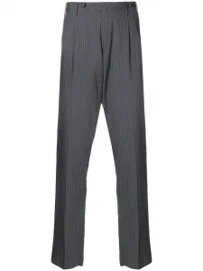 Брюки в клетку гингем в тон PT Torino, серый