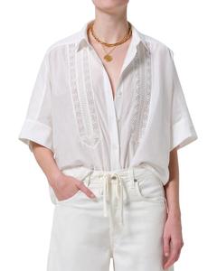 Классическая блузка Claire с кружевной отделкой Citizens of Humanity, белый