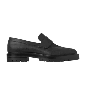 Кроссовки Maison Margiela Tabi County Loafer 'Black Scratched Waxy Leather', черный