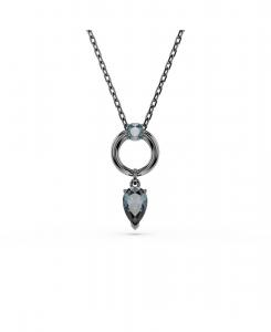 Подвеска-колье Mesmera с металлическим покрытием Swarovski, Gray