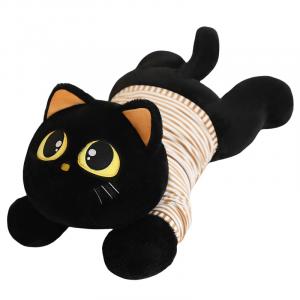 Плюшевая игрушка котенок реалистичная и животные плюшевые куклы высота 70см/115см JBBCN, черный