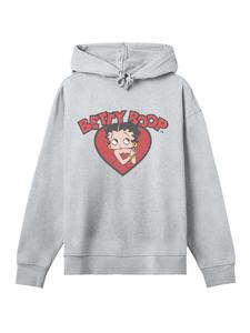 Толстовка F4NT4STIC Betty Boop Love Red Dress, mottled grey