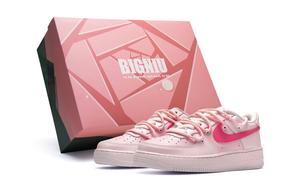 Кроссовки Nike Air Force 1 Skateboard Shoes Women's Low-Top Pink White