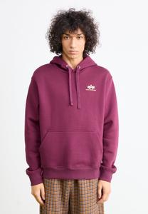 Худи Alpha Industries HOODIE SMALL LOGO, Dark Cherry/Bordeaux